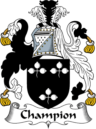 EnglishGathering - The Champion Coat of Arms (Family Crest) and Surname