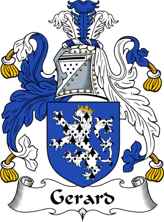 EnglishGathering - The Gerard Coat of Arms (Family Crest) and Surname