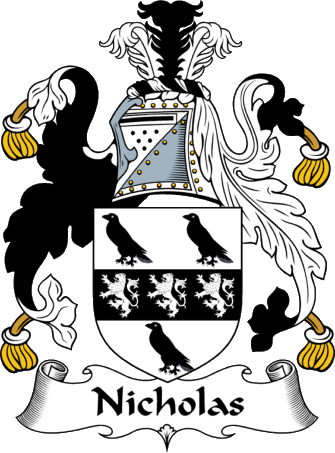 EnglishGathering - The Nicholas Coat of Arms (Family Crest) and Surname
