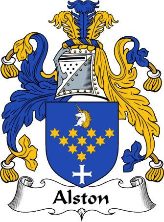 EnglishGathering - The Alston Coat of Arms (Family Crest) and Surname